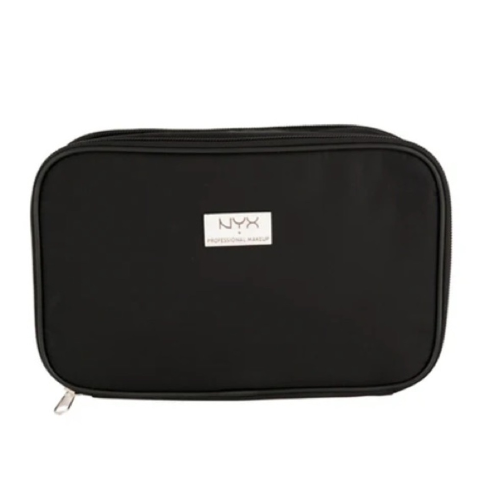 NYX Black Large Rectangular Zipper Makeup Bag - Black
